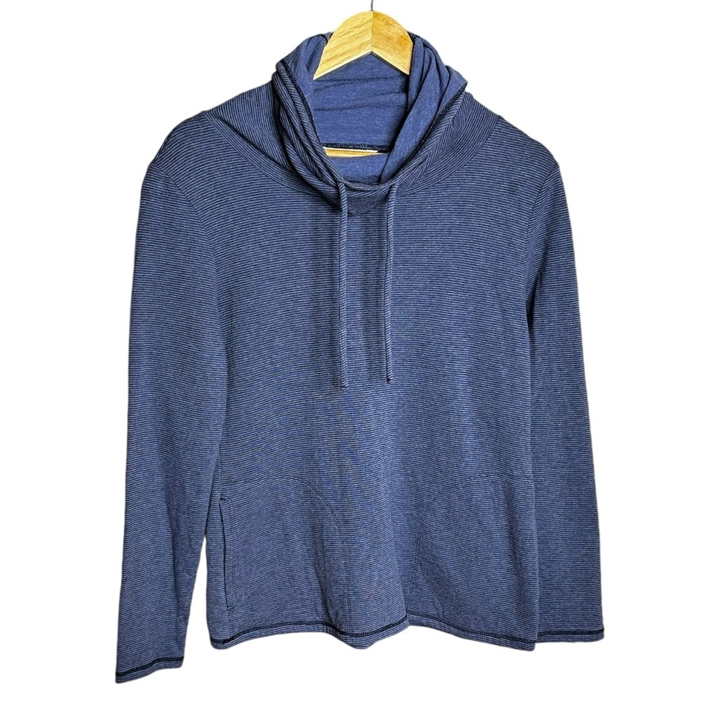 🔴5 for $40 SALE !
Toad&Co. Blue Black Striped Cowl Neck Long Sleeve Sweatshirt S